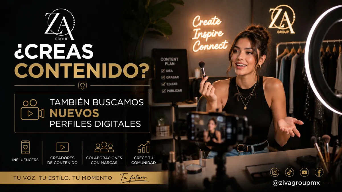 📸 ZIVA GROUP BUSCA MODELOS, EDECANES Y CREADORES DE CONTENIDO EN TODO MÉXICO 🇲🇽