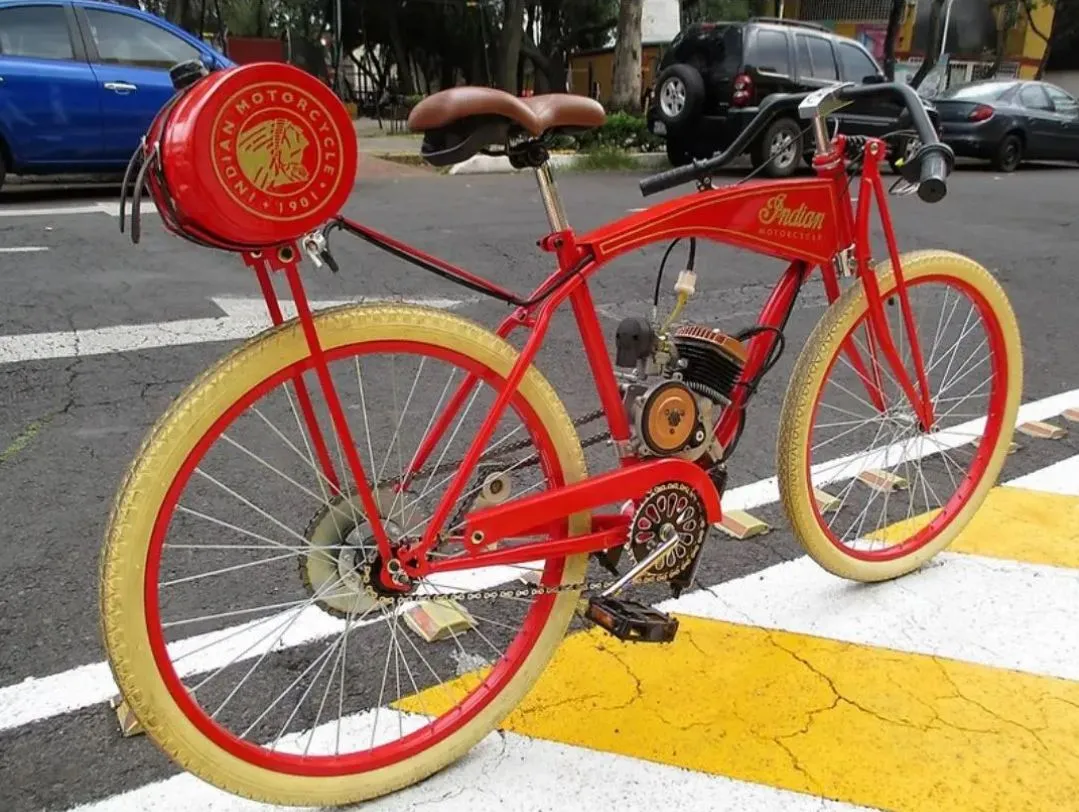BICIMOTO INDIAN 1901 (REPLICA) NUEVA 80CC RODADA 26