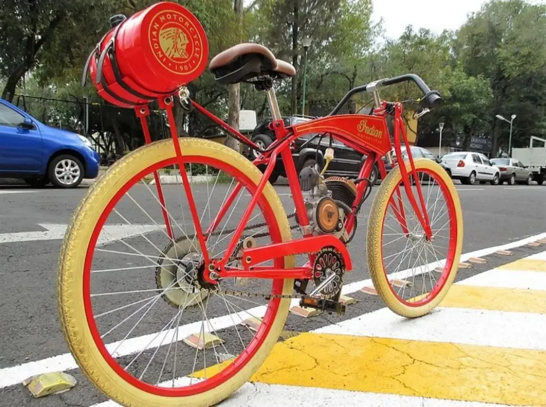 BICIMOTO INDIAN 1901 (REPLICA) NUEVA 80CC RODADA 26