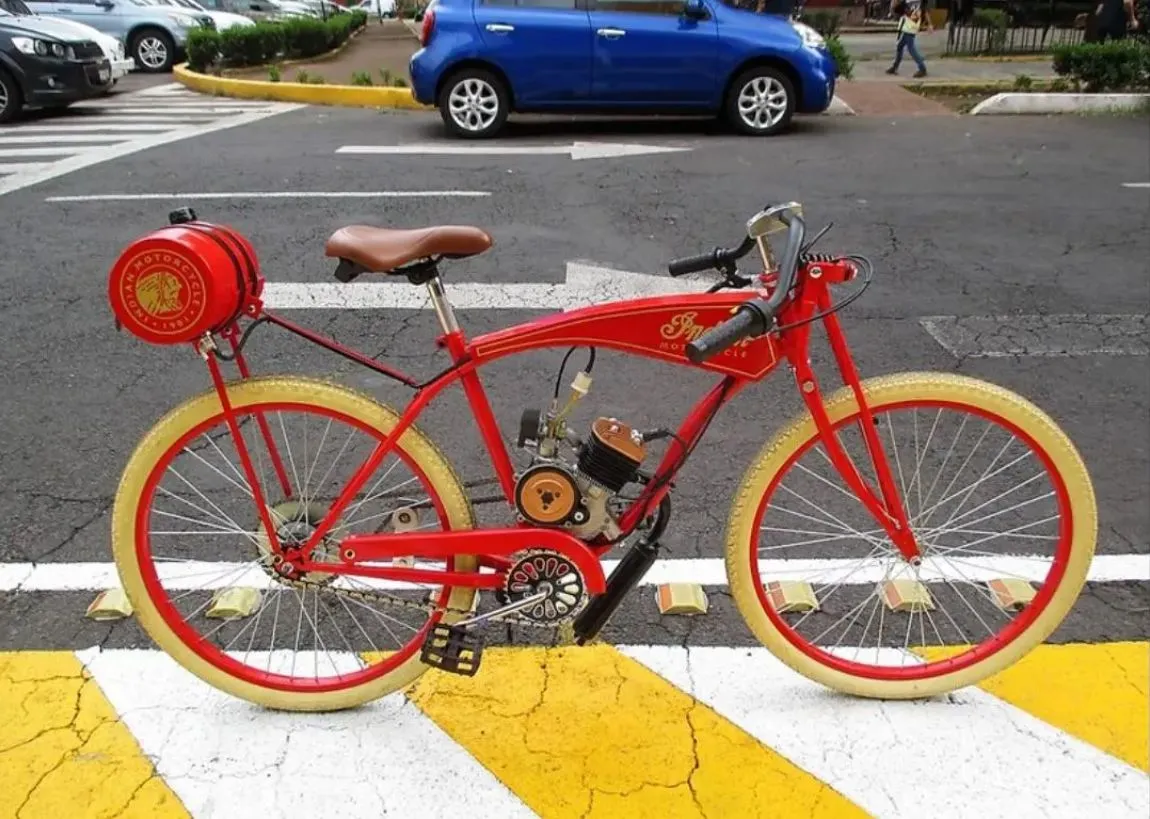 BICIMOTO INDIAN 1901 (REPLICA) NUEVA 80CC RODADA 26