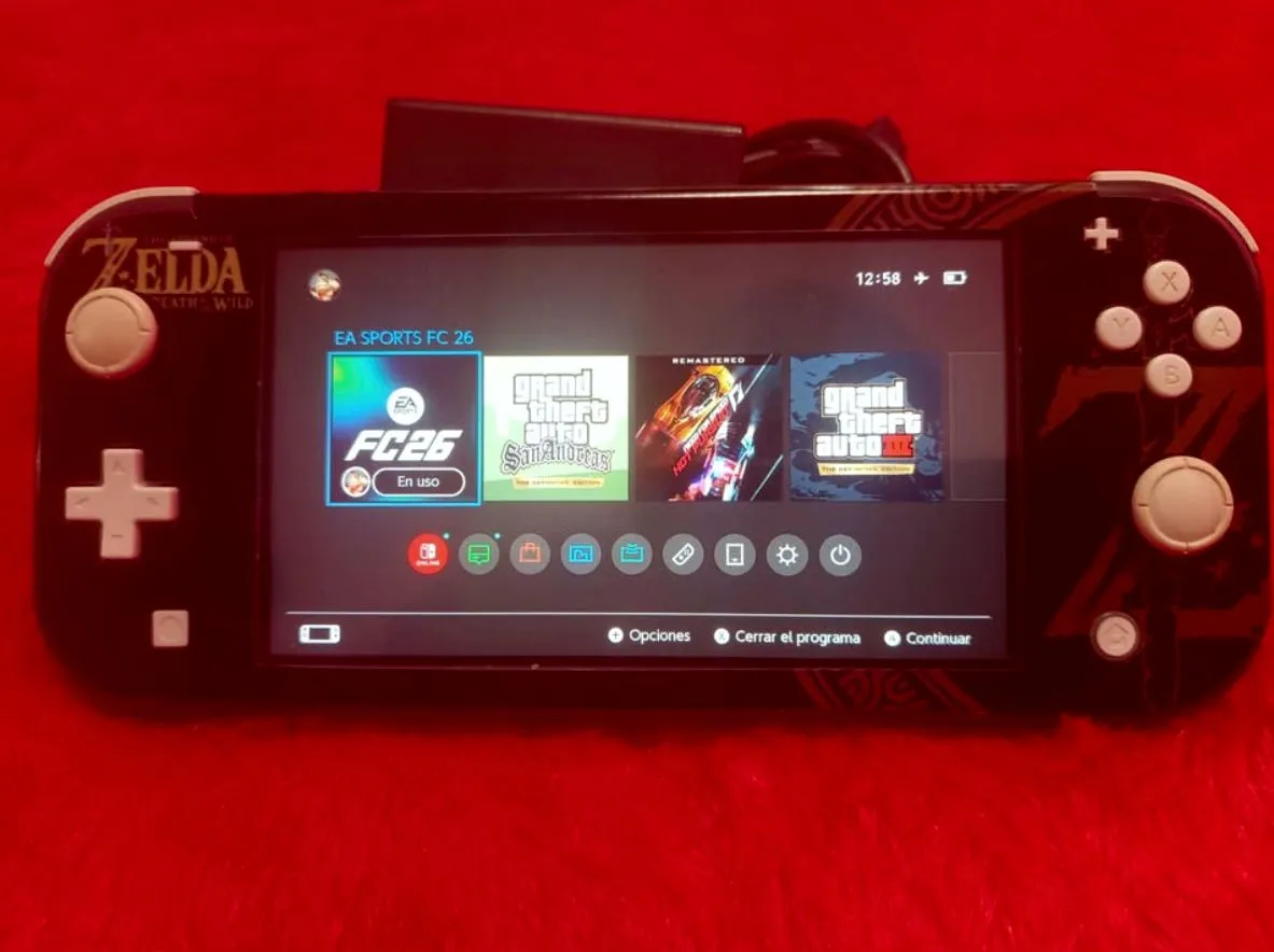 🎮 Nintendo Switch Lite con Chip — ¡Lista para Jugar con 4 Juegos!
