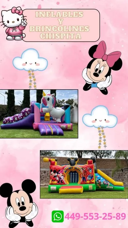 🎪 ¡Haz de tu evento un día inolvidable con Inflables y Brincolines Chispita! 🥳✨