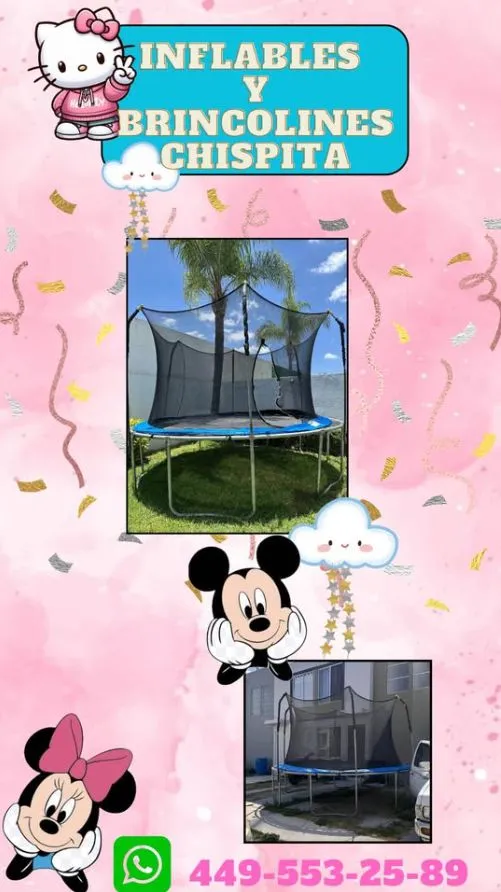 🎪 ¡Haz de tu evento un día inolvidable con Inflables y Brincolines Chispita! 🥳✨