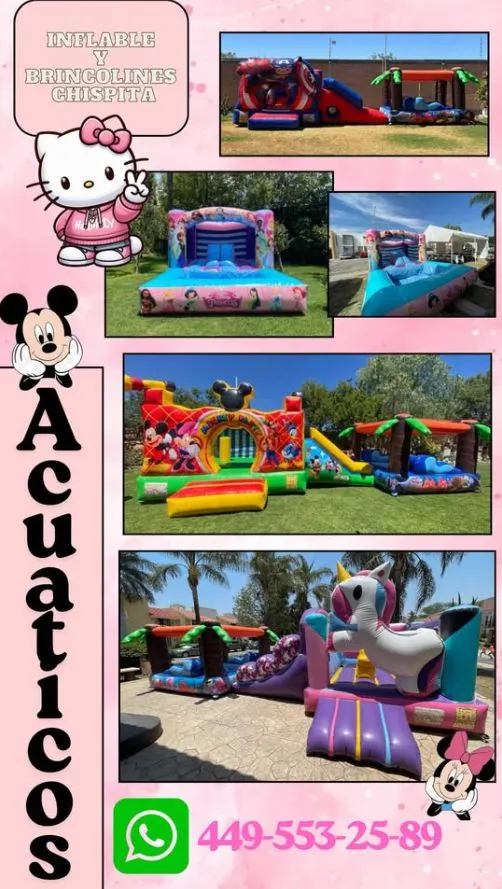 🎪 ¡Haz de tu evento un día inolvidable con Inflables y Brincolines Chispita! 🥳✨