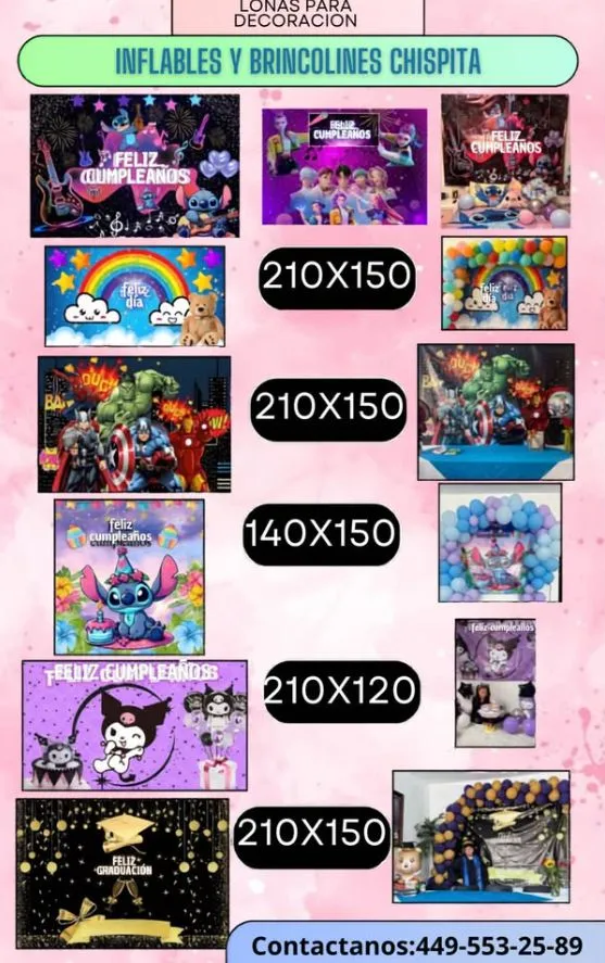 🎪 ¡Haz de tu evento un día inolvidable con Inflables y Brincolines Chispita! 🥳✨