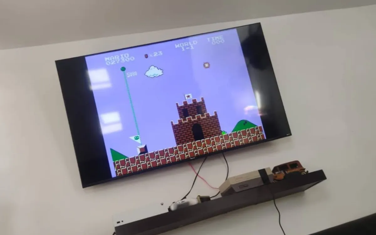 🎮 Consola Nintendo NES Clásica Completa con 2 Mandos y Cartucho Super Mario Bros / Duck Hunt 🕹️
