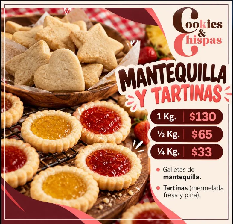 🍪 Galletas Artesanales a Granel | New York, Chokis, Polvorones, Mantequilla y Tartinas