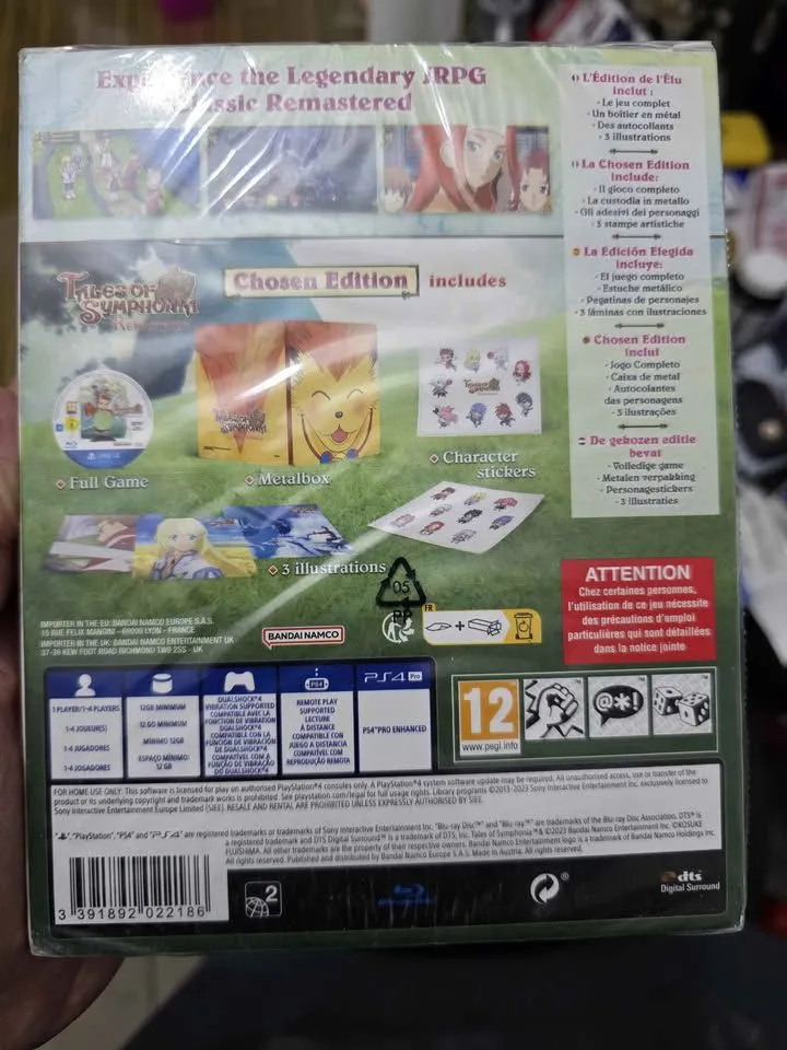 Tales of Symphonia Edición De Lujo Chosen PS4 | ¡Nuevo y Sellado de Colección!