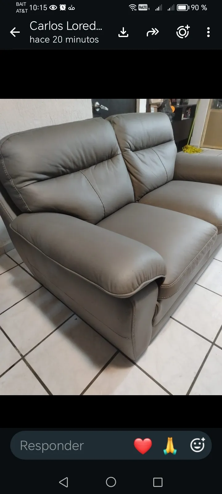 Sala marca Boal mod:(CLEVER GRIS piel macht)